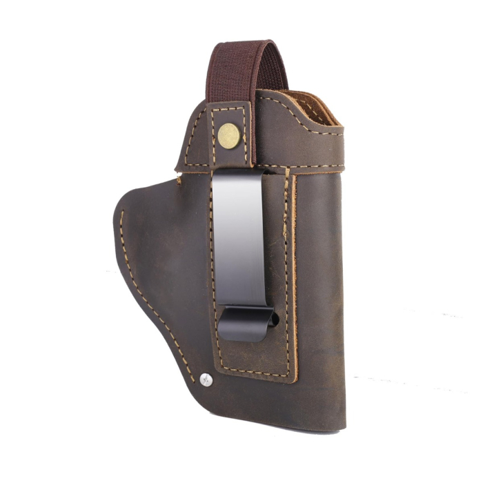 Universal Leather IWB Holster With Metal Clip