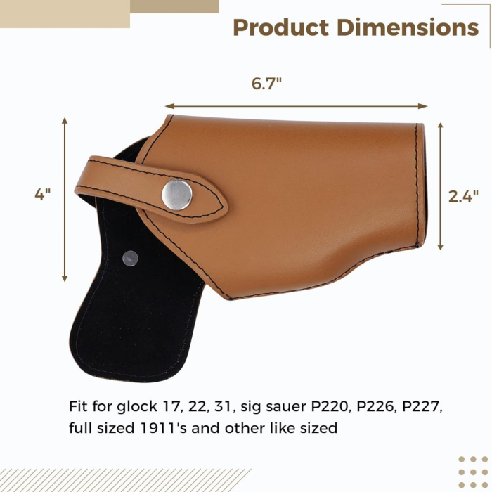 Universal Vertical Concealed Tan Shoulder Holster