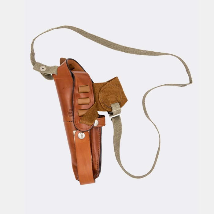 Leather Vertical Shoulder Holster With Dual Retention