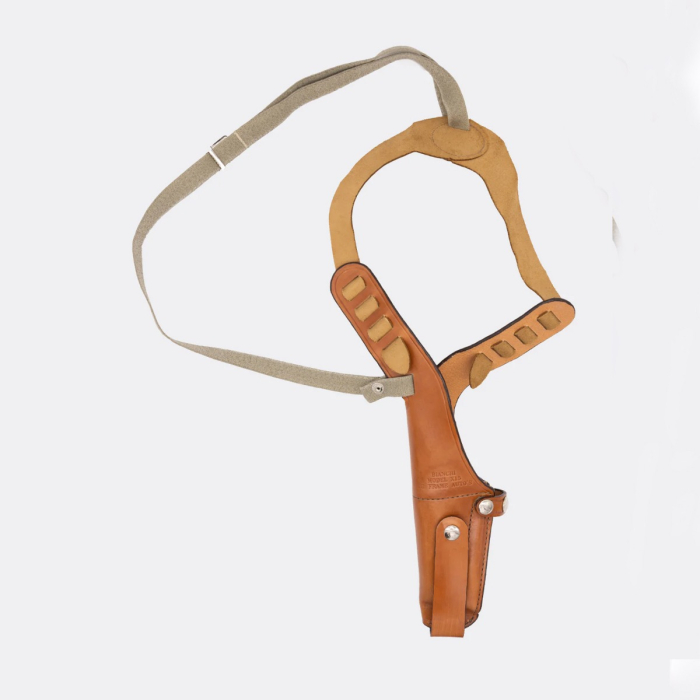 Leather Vertical Shoulder Holster With Dual Retention