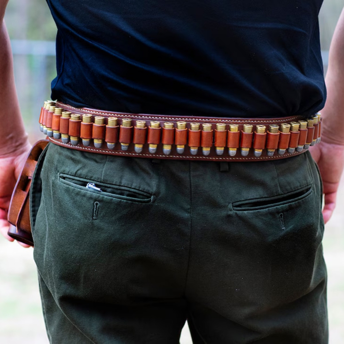 Doc Holliday Western Crossdraw Gunfighter Rig John Wayne Era Style Holster and Cartridge Belt