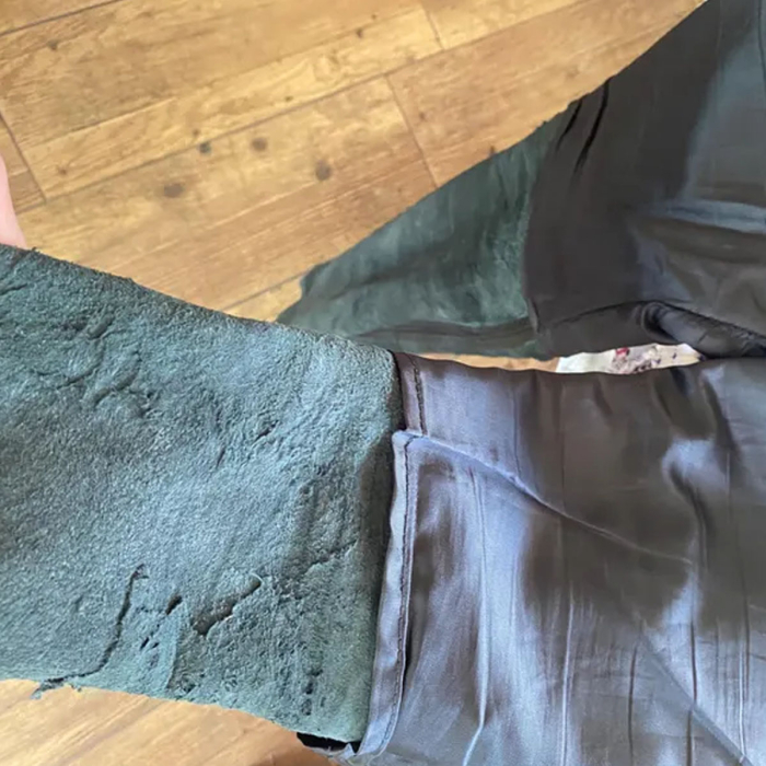 90s Vintage Black Mid‑Rise Leather Pants (Women’s M)