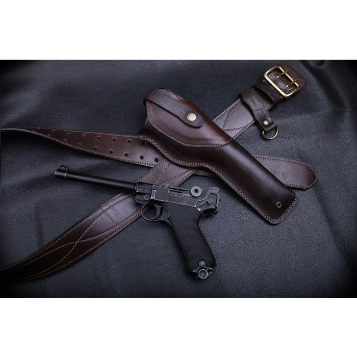 Vintage Leather Hunting Belt Holster