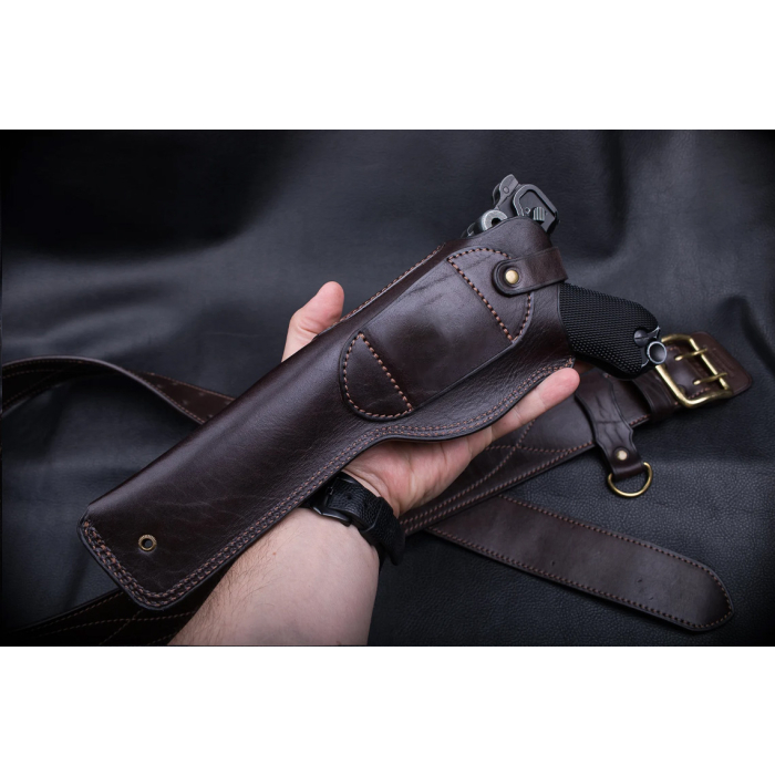 Vintage Leather Hunting Belt Holster