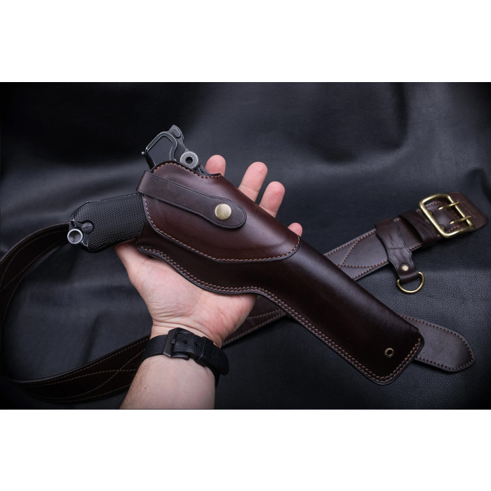 Vintage Leather Hunting Belt Holster