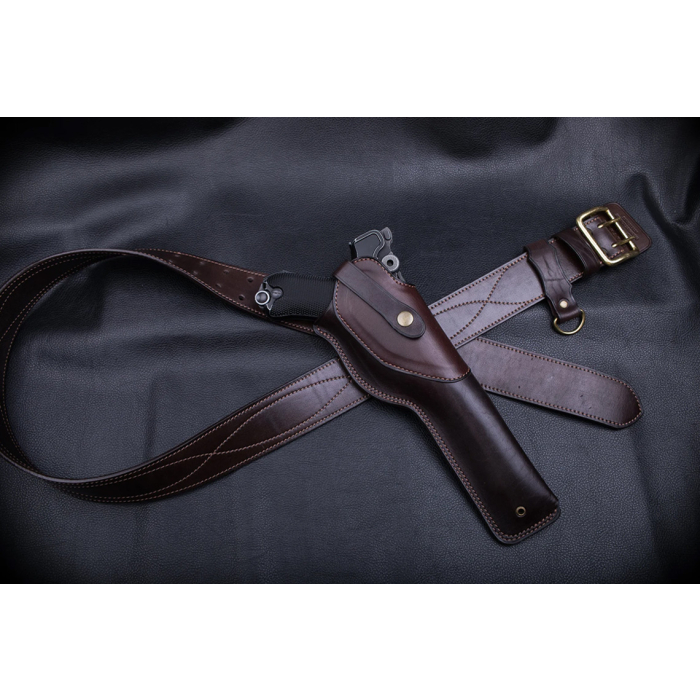 Vintage Leather Hunting Belt Holster