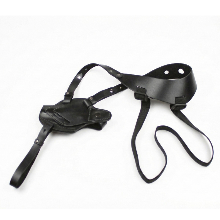 Black Leather Shoulder Holster Rig for Walther PPK / PPK-S