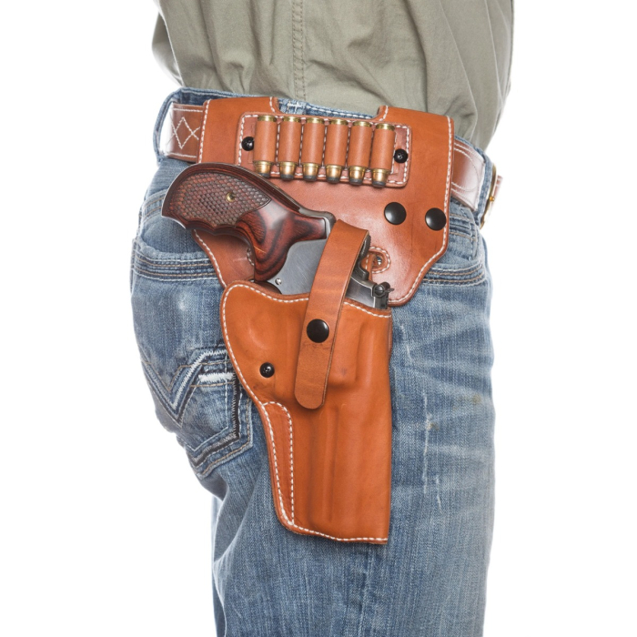 Western Leather Revolver Holster