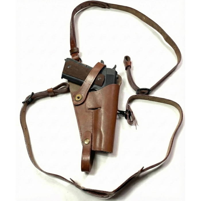 WWII-Style M7 Leather Shoulder Holster for US .45 Pistol