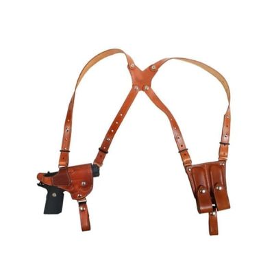 BH7D Horizontal Double Shoulder Leather Holster
