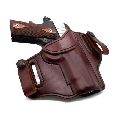 Burgundy Mahogany Cobra Hybrid Leather Holster