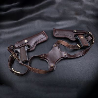 Colt 1911 Brown Leather Spider Shoulder Holster