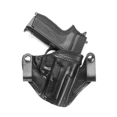Black Leather IWB Holster (Open-Top)