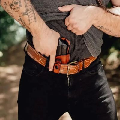 Brown Tuckable Leather IWB Holster