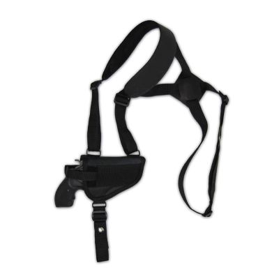 Black Nylon Horizontal Shoulder Holster – Single Pistol