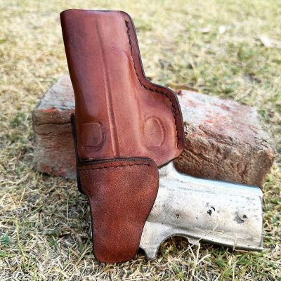 Snap Belt Loops Brown IWB Leather Holster